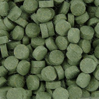 Hafttabletten mit 10% Spirulinaanteil