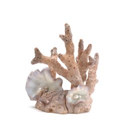 Korallen-Skulptur (klein, beige)
