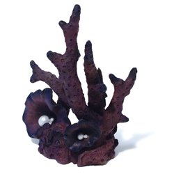 Korallen-Skulptur (mittel, violett)