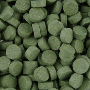 Hafttabletten mit 10% Spirulinaanteil