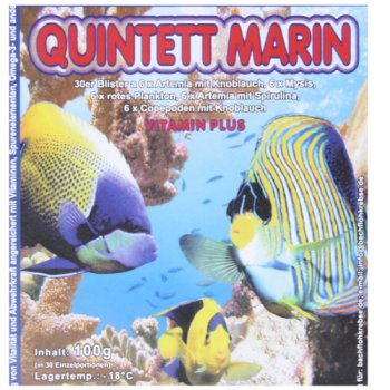 Quintett Marin - Frostfutter Mix fr Meerwasserfische, 100 g