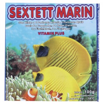 Sextett Marin - Frostfutter Mix fr Meerwasserfische, 100 g