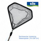 Söll Extra großer Teichkescher rund D 56cm Stiel 90-160cm 