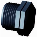 Stopfen Auengewinde PP schwarz 1/4